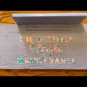 homemade bath stand, with a water resistant resin coat.